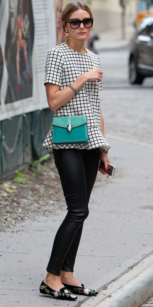 Olivia Palermo diện giày bệt thêu hoa ảnh 4 Olivia Palermo dien giay bet theu hoa anh 4