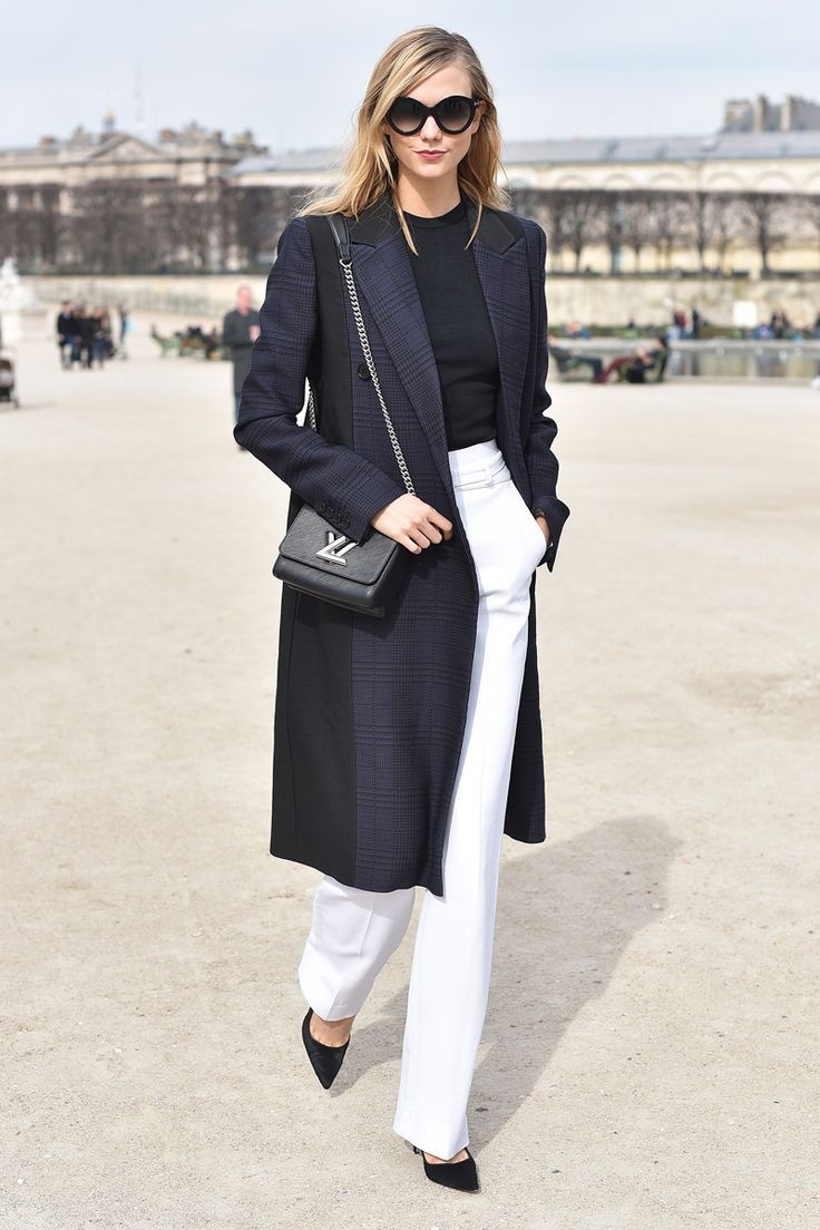 Karlie Kloss diện đồ đen trắng ảnh 8 Karlie Kloss dien do den trang anh 8