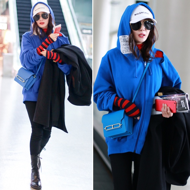 Sao Hoa ngu mac ao hoodie anh 1