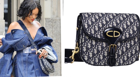 Chiec tui dat do duoc Rihanna mang theo moi noi hinh anh