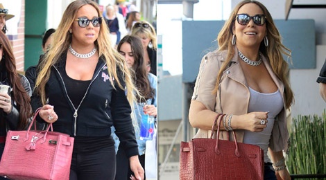 Boc gia mau tui dat do duoc Mariah Carey mang theo moi noi hinh anh