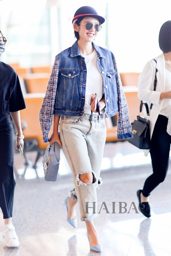 Sao Hoa ngữ diện áo khoác denim ảnh 11 Sao Hoa ngu dien ao khoac denim anh 11