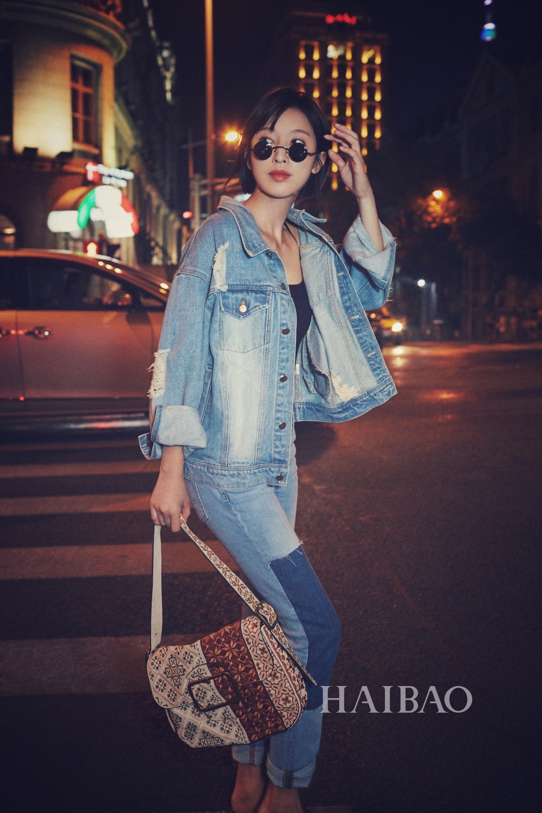 Sao Hoa ngữ diện áo khoác denim ảnh 12 Sao Hoa ngu dien ao khoac denim anh 12