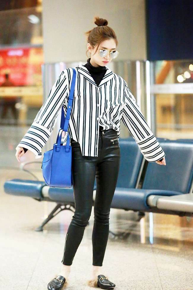 Sao Hoa ngữ mặc quần da ảnh 2 Sao Hoa ngu mac quan da anh 2