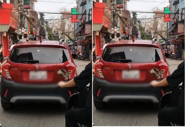 Sau clip phan anh lai xe vao duong cam, tai xe bi phat 2,5 trieu dong hinh anh