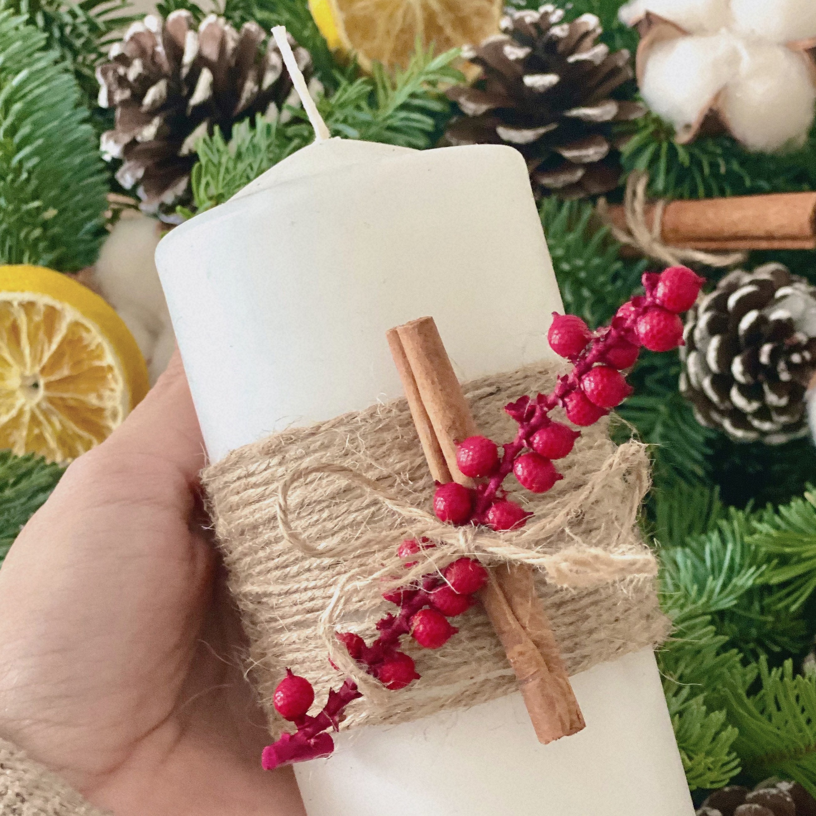 tu lam table centrepiece,  lam table centrepiece cho giang sinh anh 8