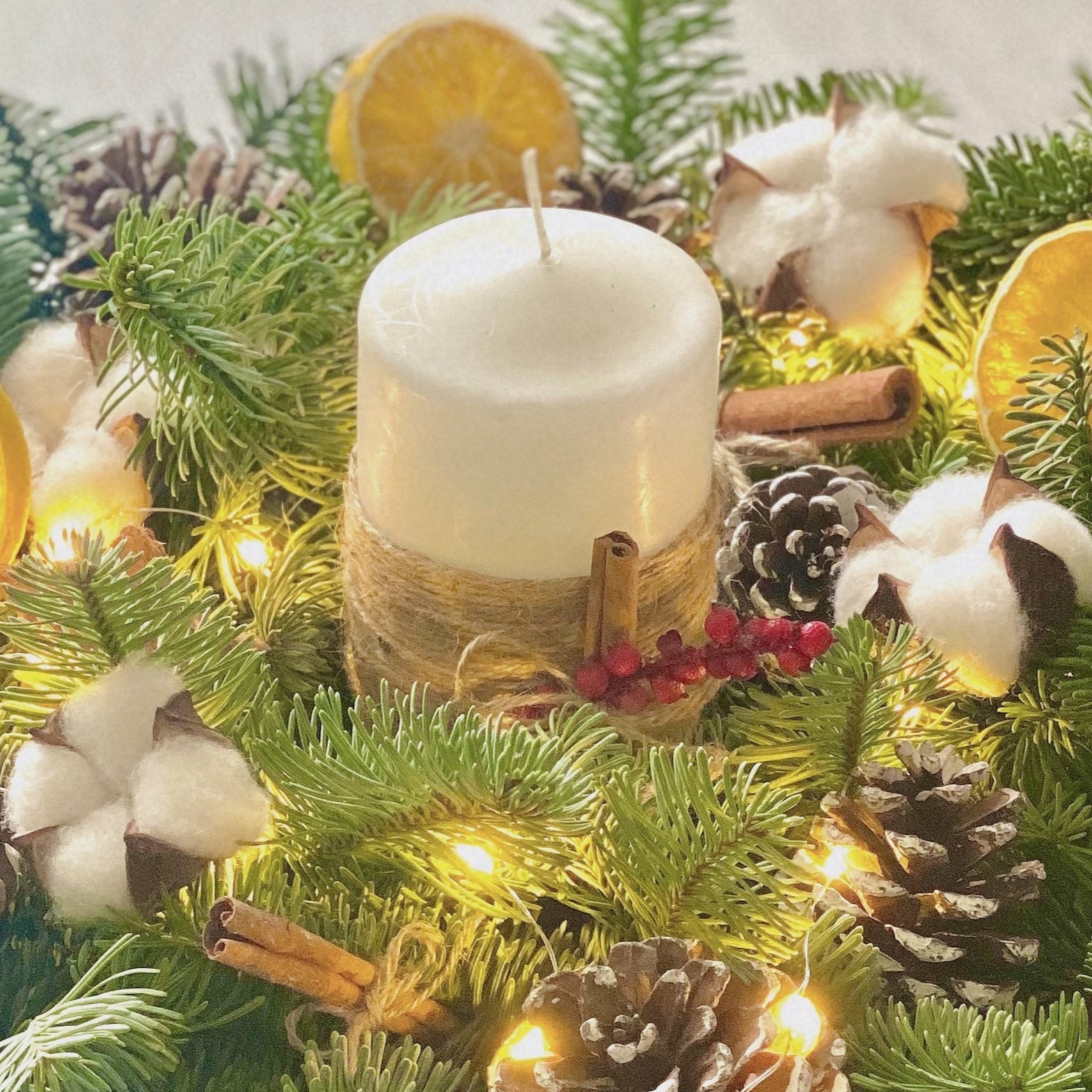 tu lam table centrepiece,  lam table centrepiece cho giang sinh anh 9