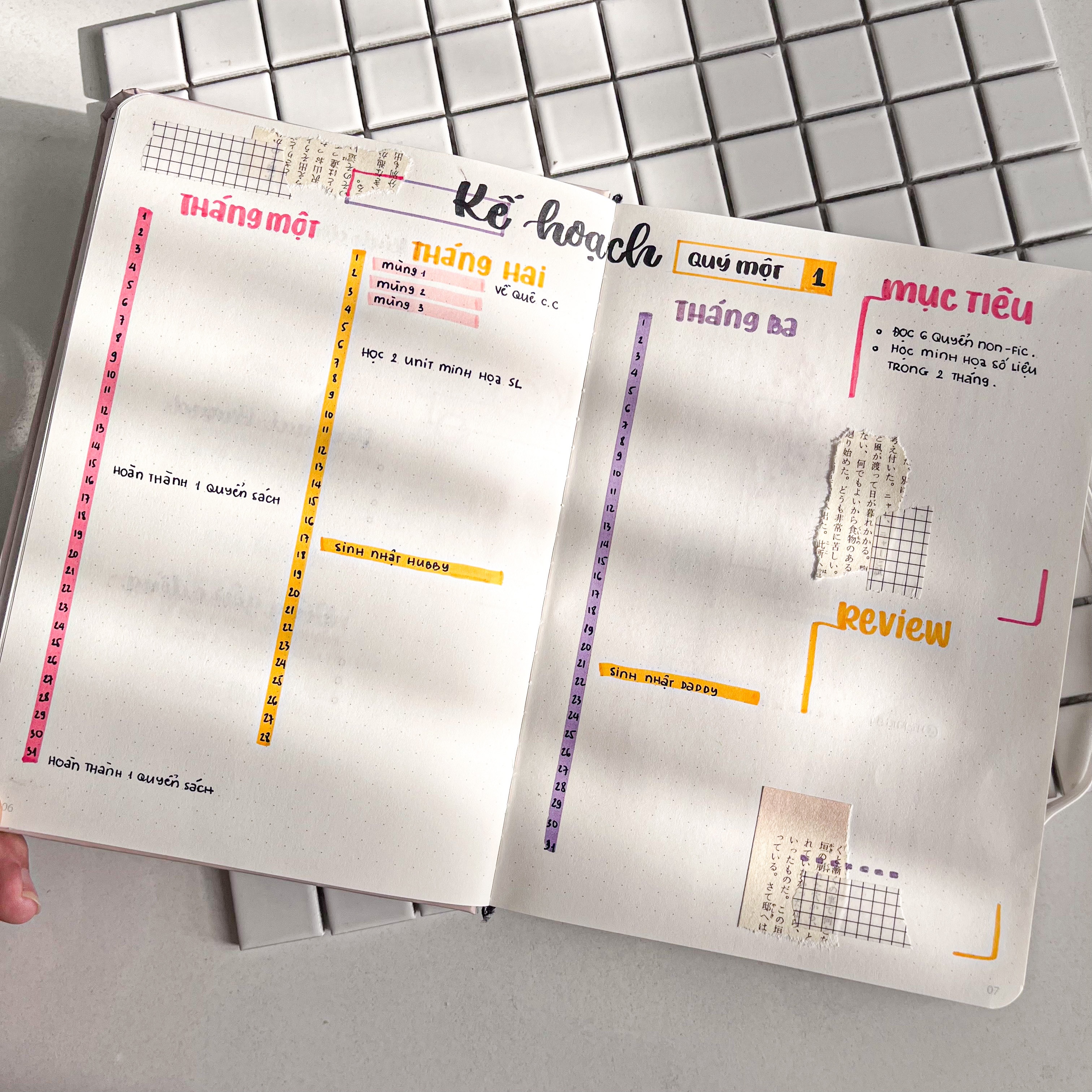 goi y lam bullet journal,  bullet journal 2022,  chuan bi bullet journal cho nam 2022 anh 3