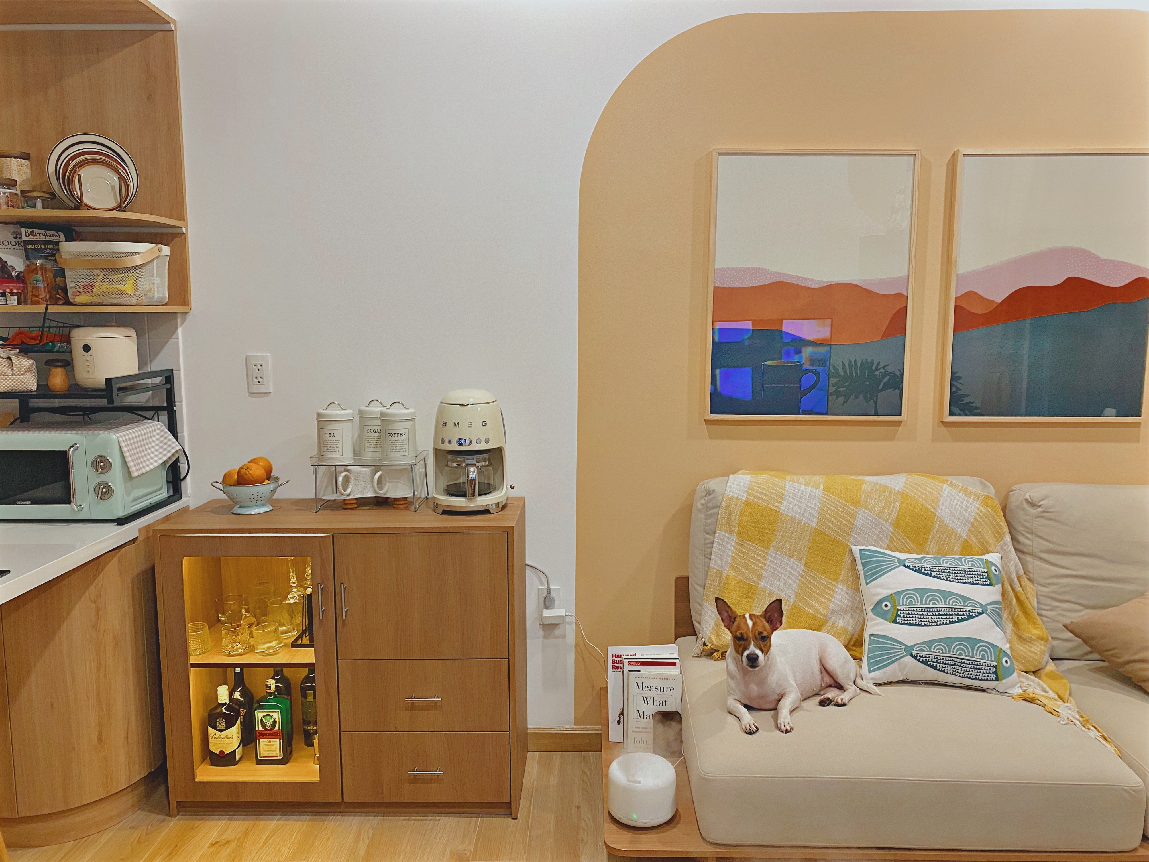 Vo chong mua va tu trang tri can ho chung cu ngay khi ket hon hinh anh