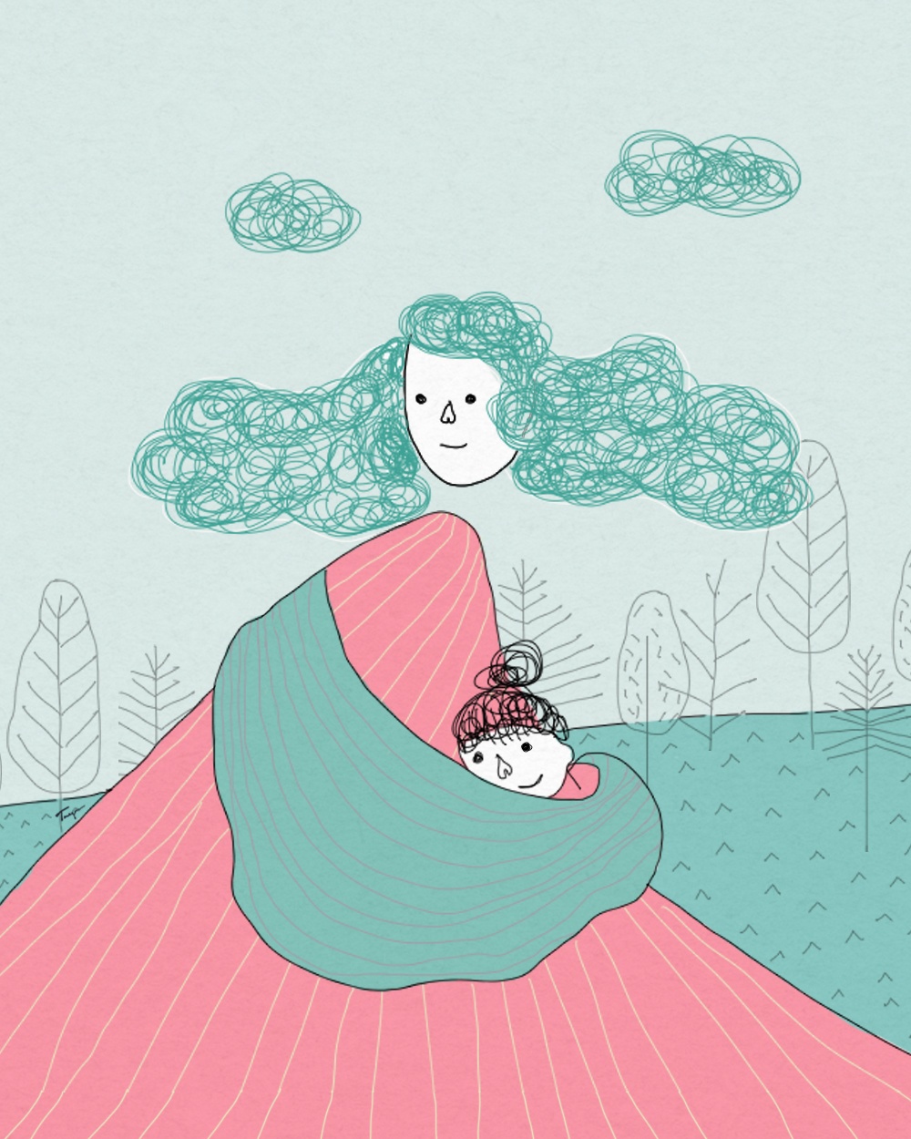 me luon xem toi la co con gai nho,  me con,  me quan tam toi anh 1