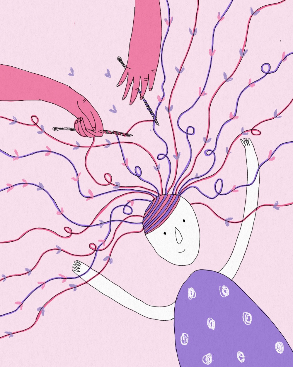 tinh cam gia dinh,  ba ngoai,  ba ngoai tu may day cot toc cho toi,  day cot toc,  ba chau anh 5