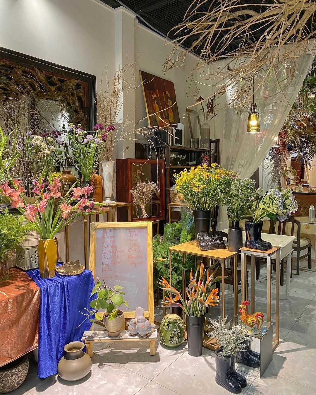 quan ca phe ket hop tiem hoa o TP.HCM,  quan ca phe ket hop tiem cay o TP.HCM,  quan ca phe xanh o TP.HCM anh 4