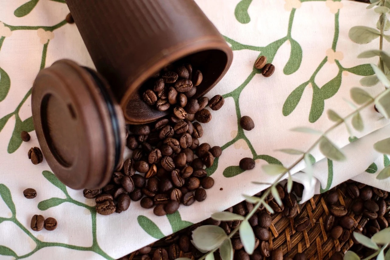 coc ca phe lam tu ba ca phe,  tai che ba ca phe,  coc lam tu ba ca phe anh 1