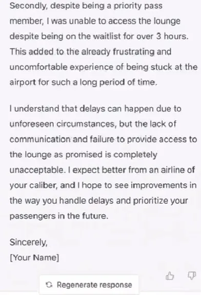 hanh khach khieu nai,  chatgpt viet email,  trai nghiem chatgpt anh 1