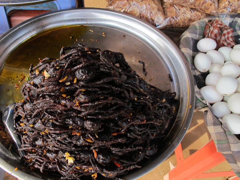 Nhiều người Campuchia dùng côn trùng là món ăn chính trong thực đơn hàng ngày