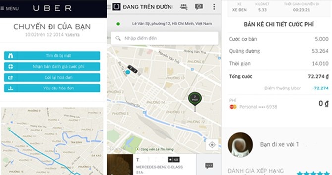 Cang bi cam, Uber cang dat khach hinh anh