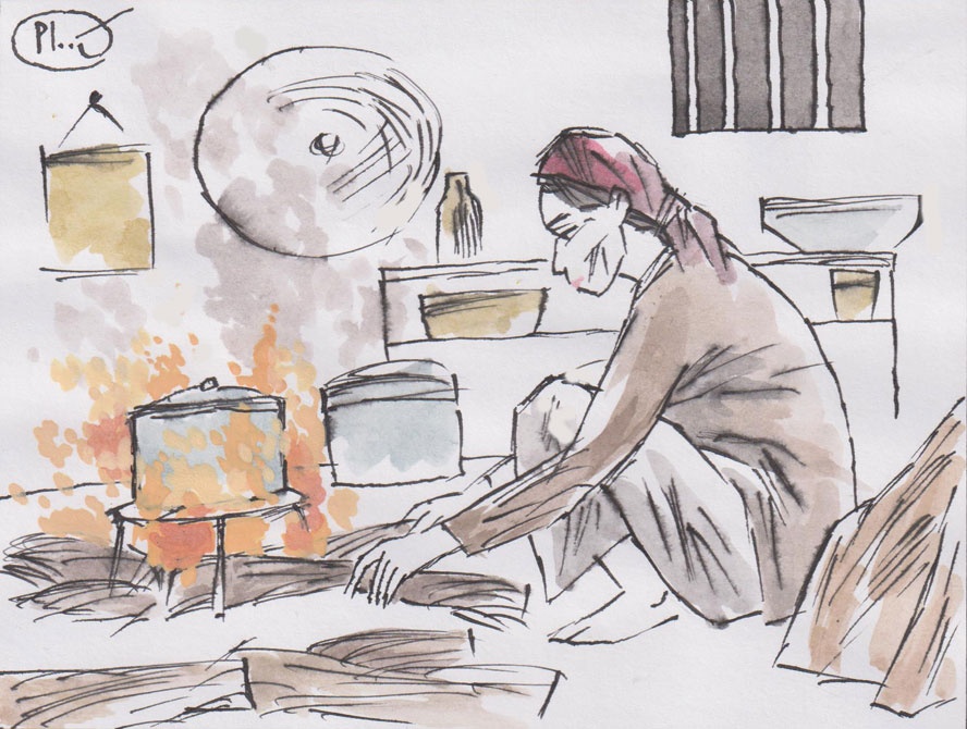 Khoi rom nay da theo ba hinh anh