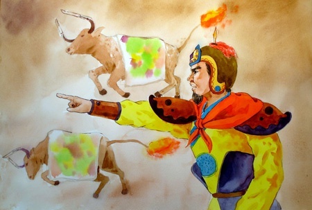 Con trau trong doi song vat chat va tinh than cua nguoi Viet Nam hinh anh