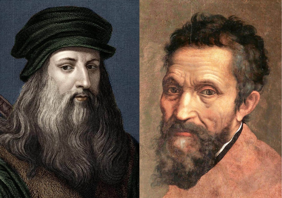 Cuoc thi tai giua Leonardo da Vinci va Michelangelo hinh anh