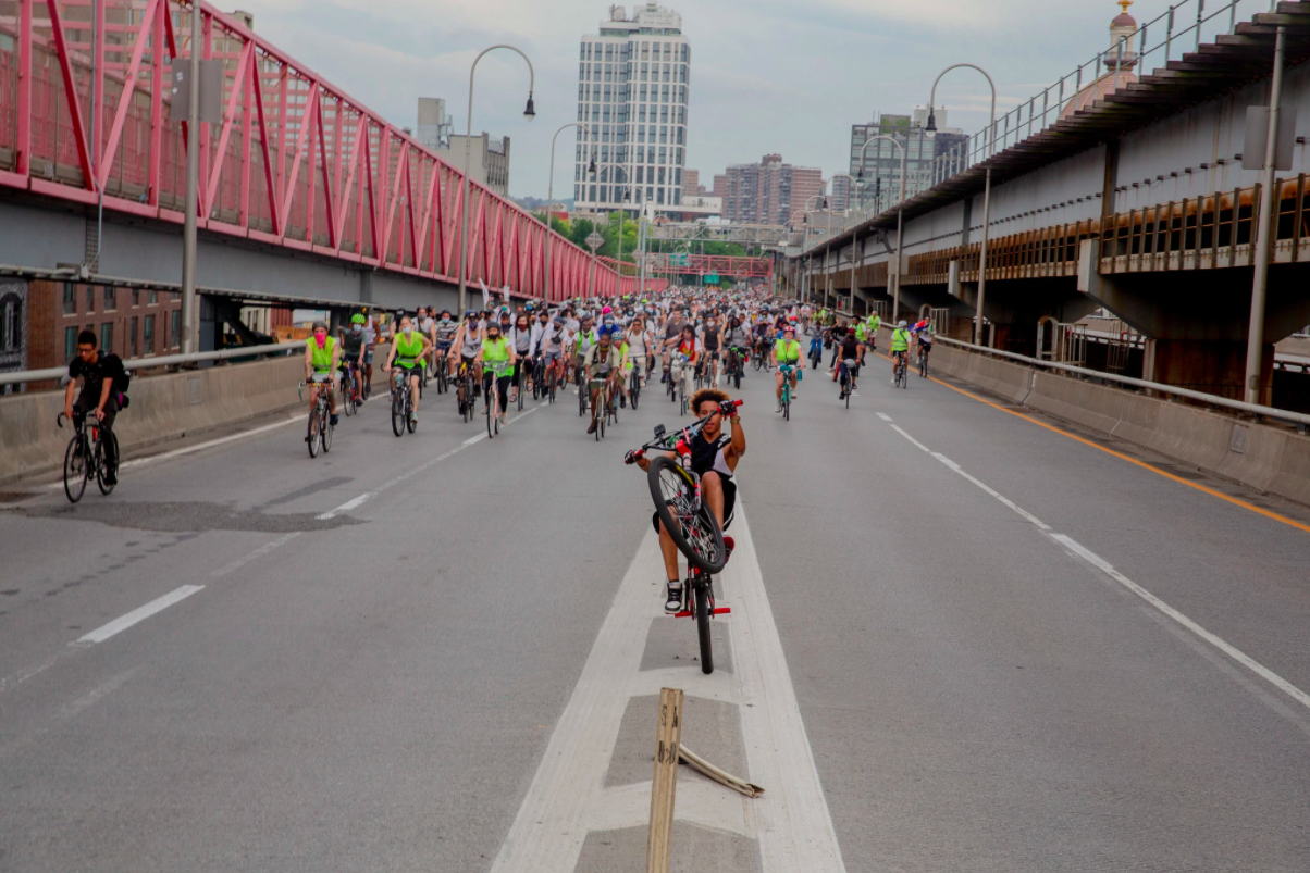 hang nghin nguoi dap xe bieu tinh tai NYC anh 1