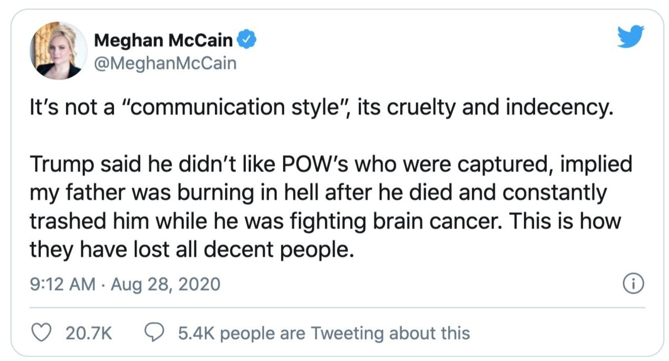 Meghan McCain phan phao Ivanka Trump anh 1