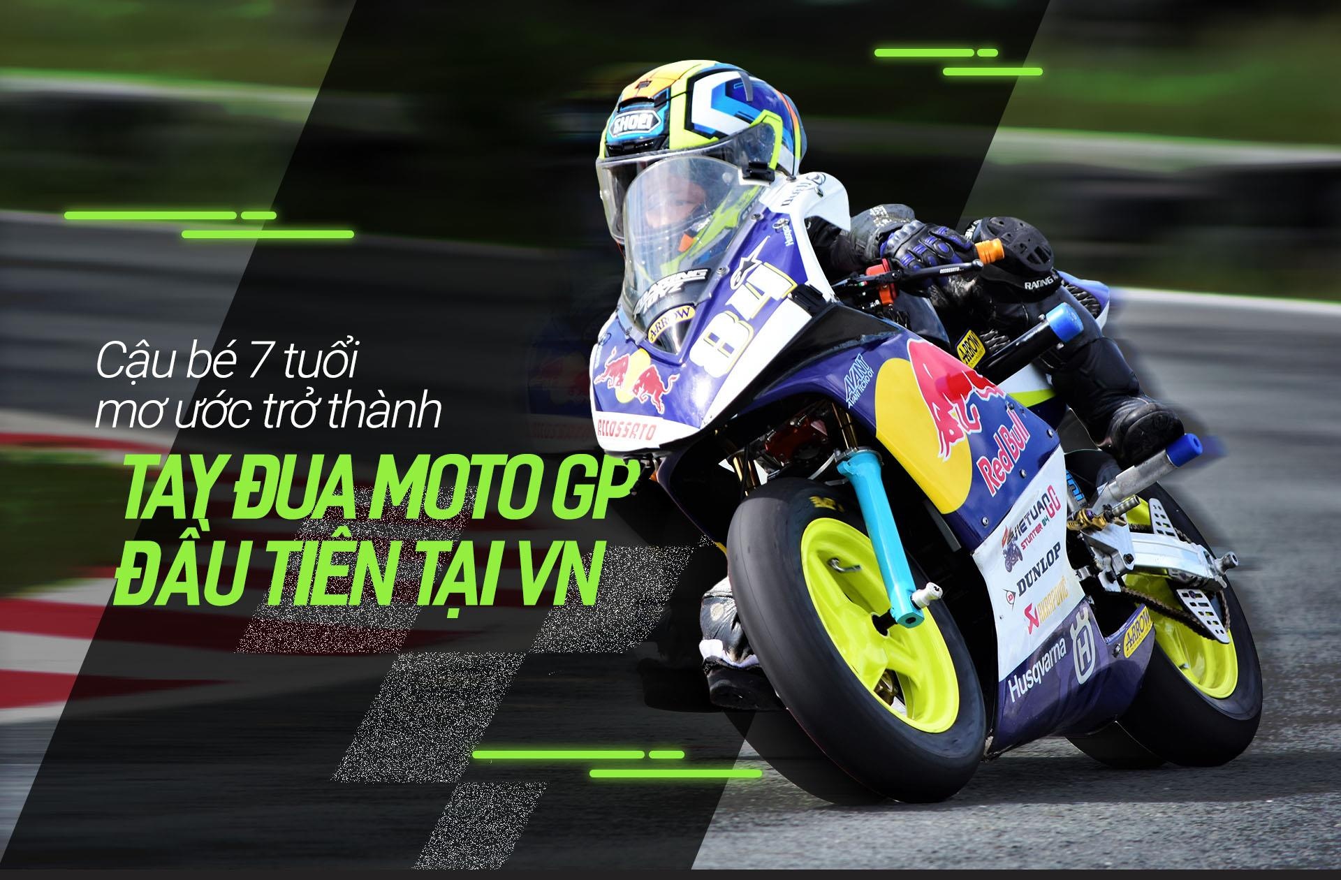 Hành trình đến Moto GP của 2 cậu bé 6 tuổi ảnh 2 Hanh trinh den Moto GP cua 2 cau be 6 tuoi anh 2