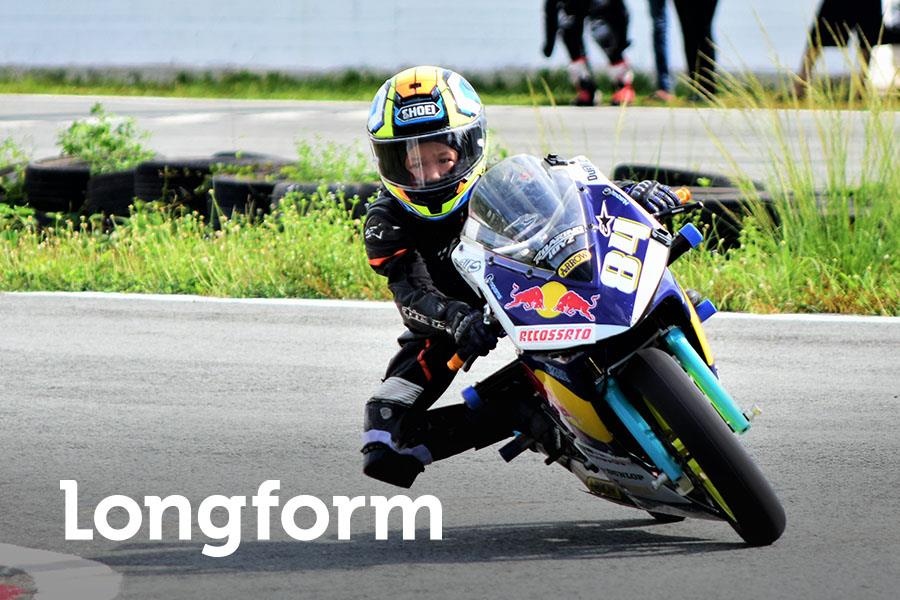 Cau be 7 tuoi uoc mo tro thanh tay dua Moto GP dau tien tai VN hinh anh