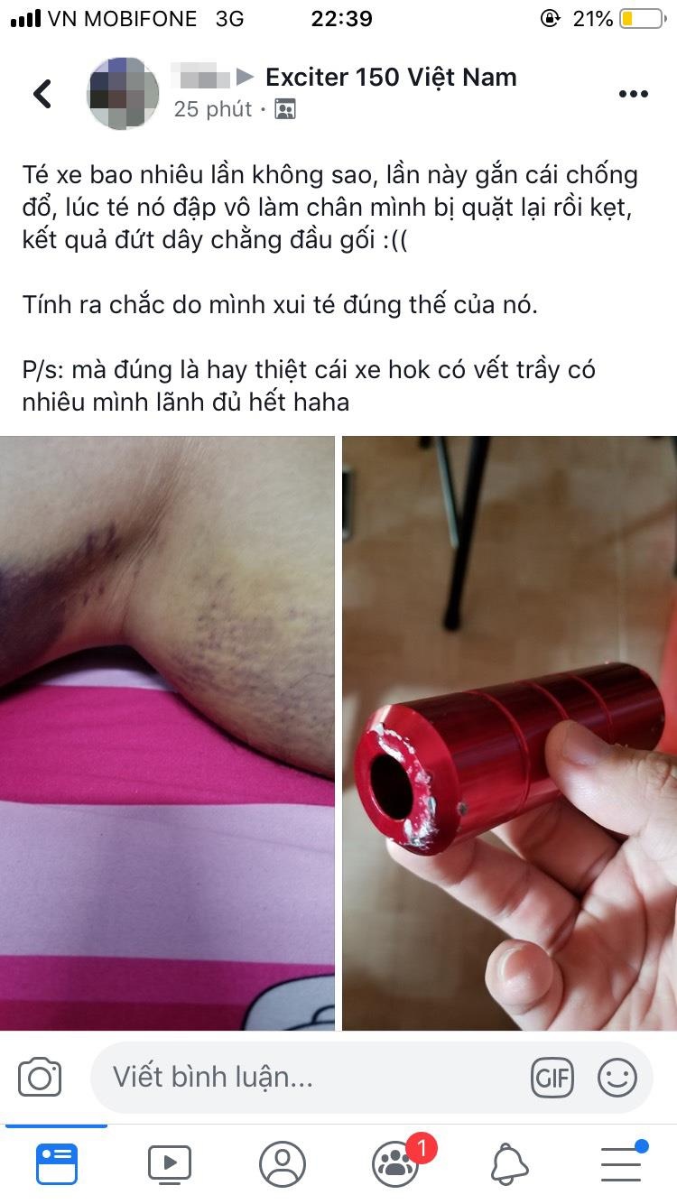 Lắp chống đổ cho xe máy ảnh 4 Lap chong do cho xe may anh 4