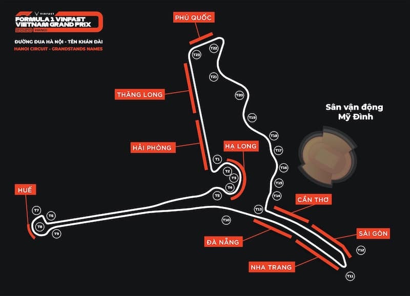 Địa danh Sài Gòn,  Thăng Long xuất hiện trên đường đua F1 Việt Nam ảnh 2 Dia danh Sai Gon,  Thang Long xuat hien tren duong dua F1 Viet Nam anh 2