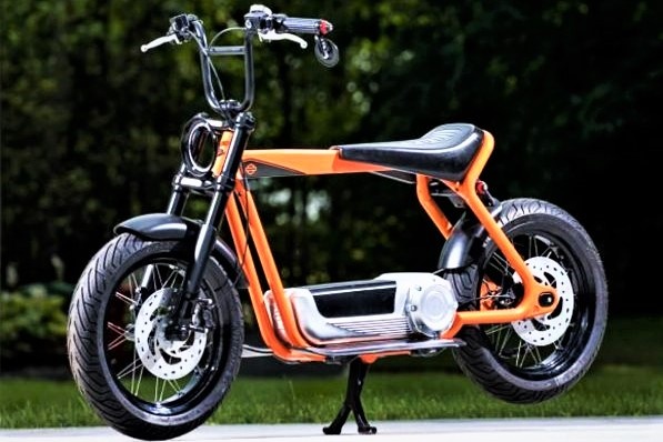 Xe dien Harley-Davidson lo dien - kieu dang don gian, mat chat Harley hinh anh