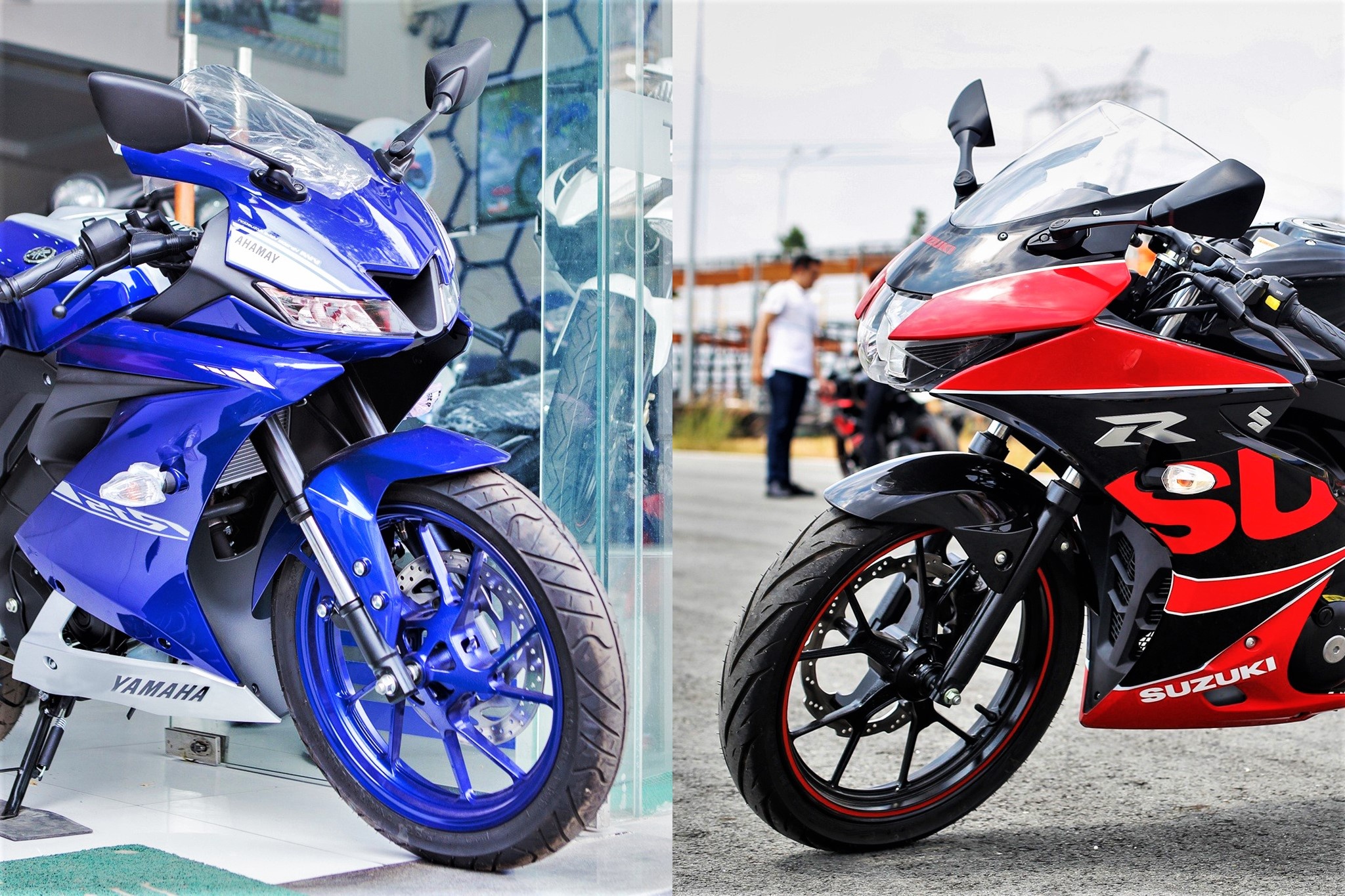 Sportbike 150 cc - chon Yamaha YZF-R15 hay Suzuki GSX-R150? hinh anh