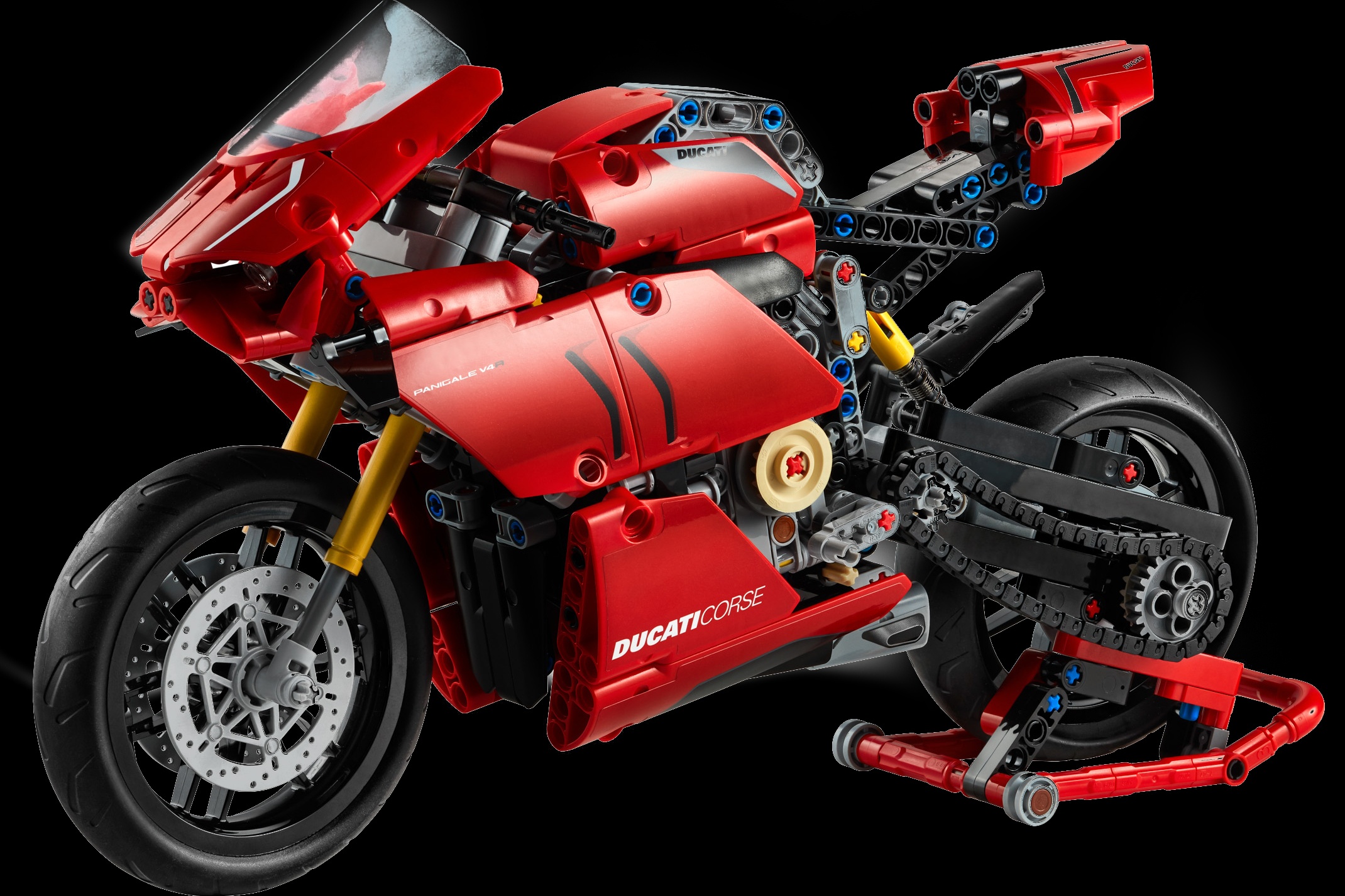 Chi tiet Ducati Panigale V4R phien ban Lego - hop so 2 cap, gia 65 USD hinh anh