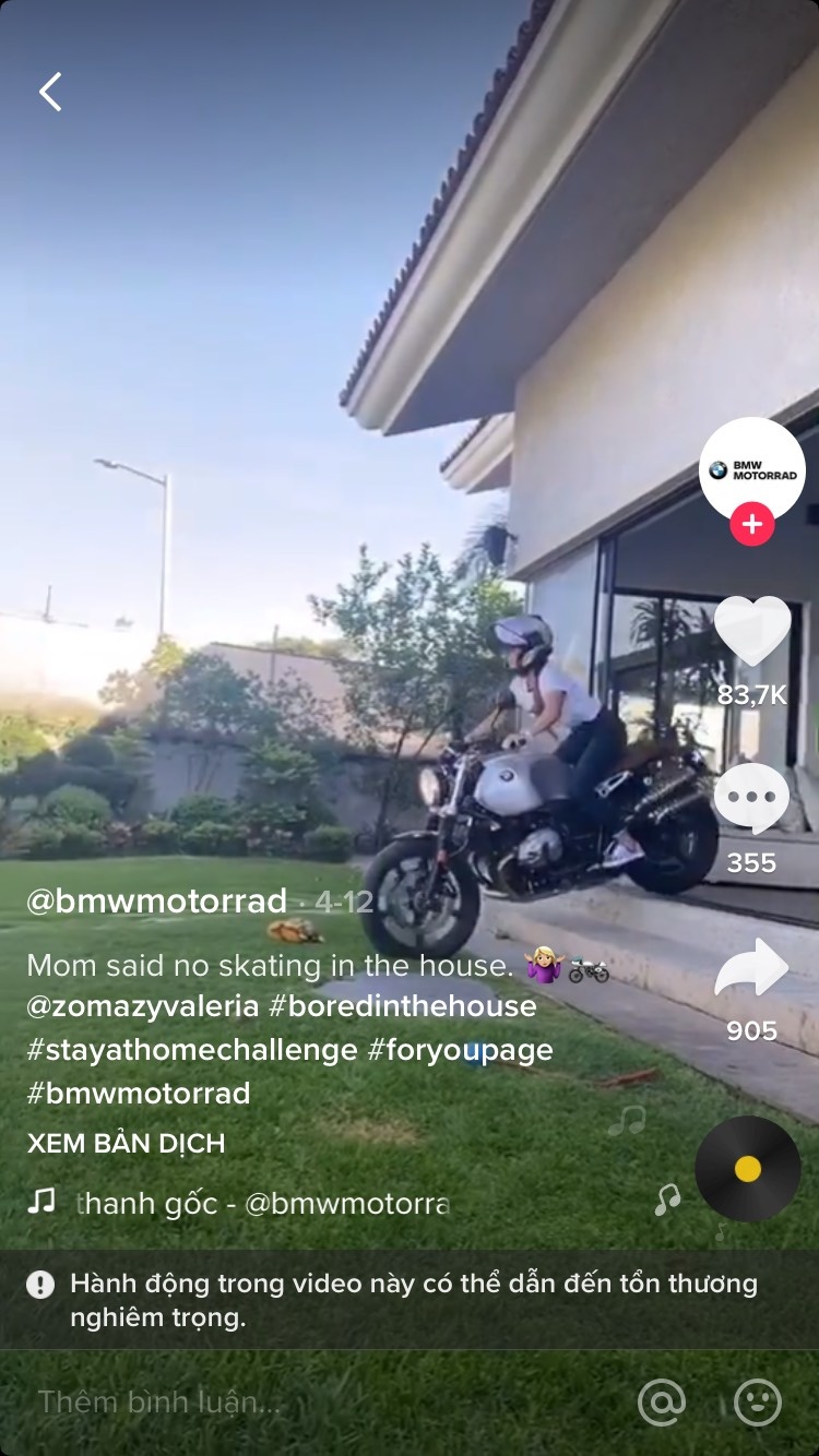 BMW Motorrad lap tai khoan TikTok anh 2