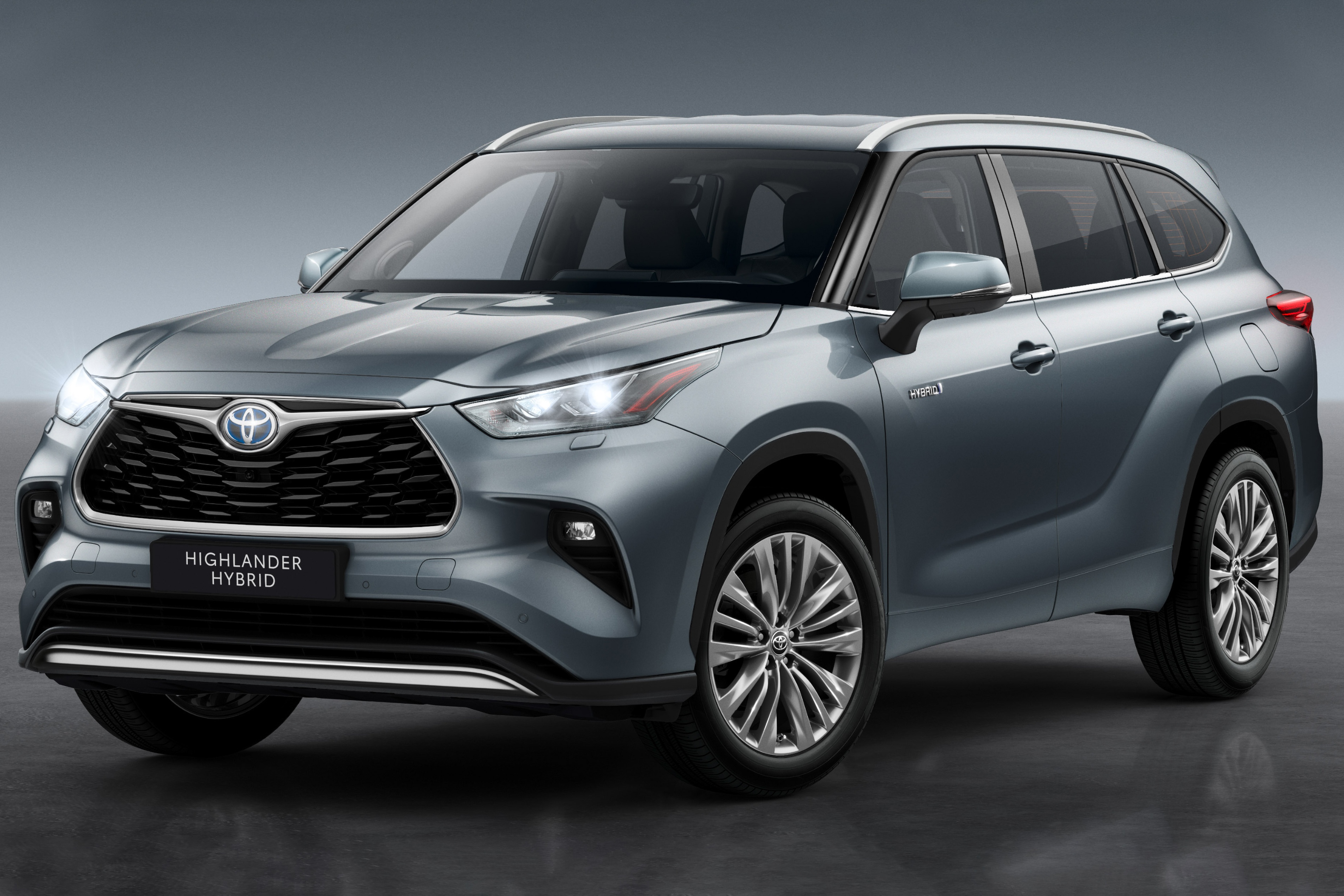 Toyota Highlander 2021 phien ban chau Au lo dien, dong co hybrid 2.5L hinh anh