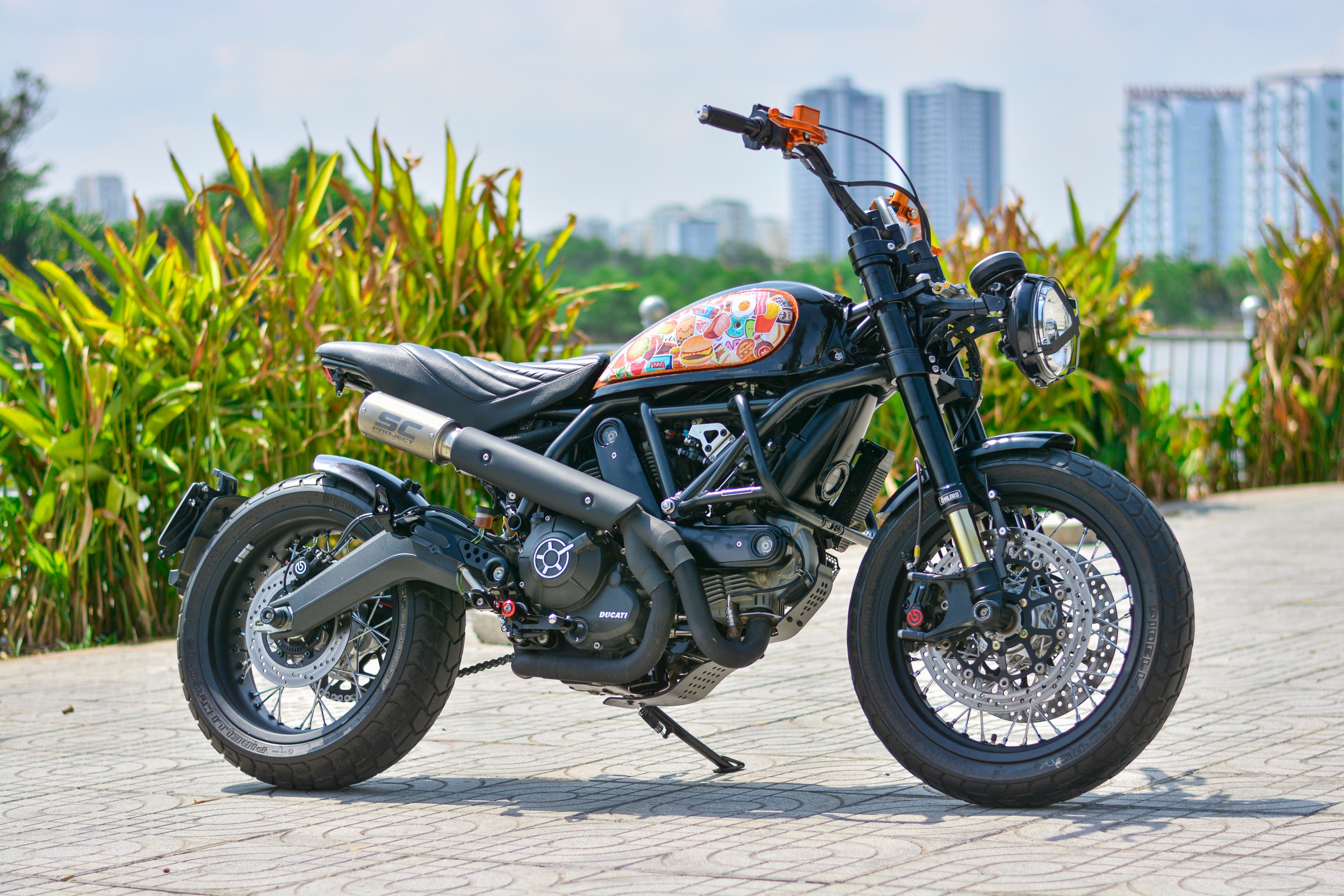 Ducati Scrambler lot xac voi goi do 200 trieu cua dan choi Ha Noi anh 2