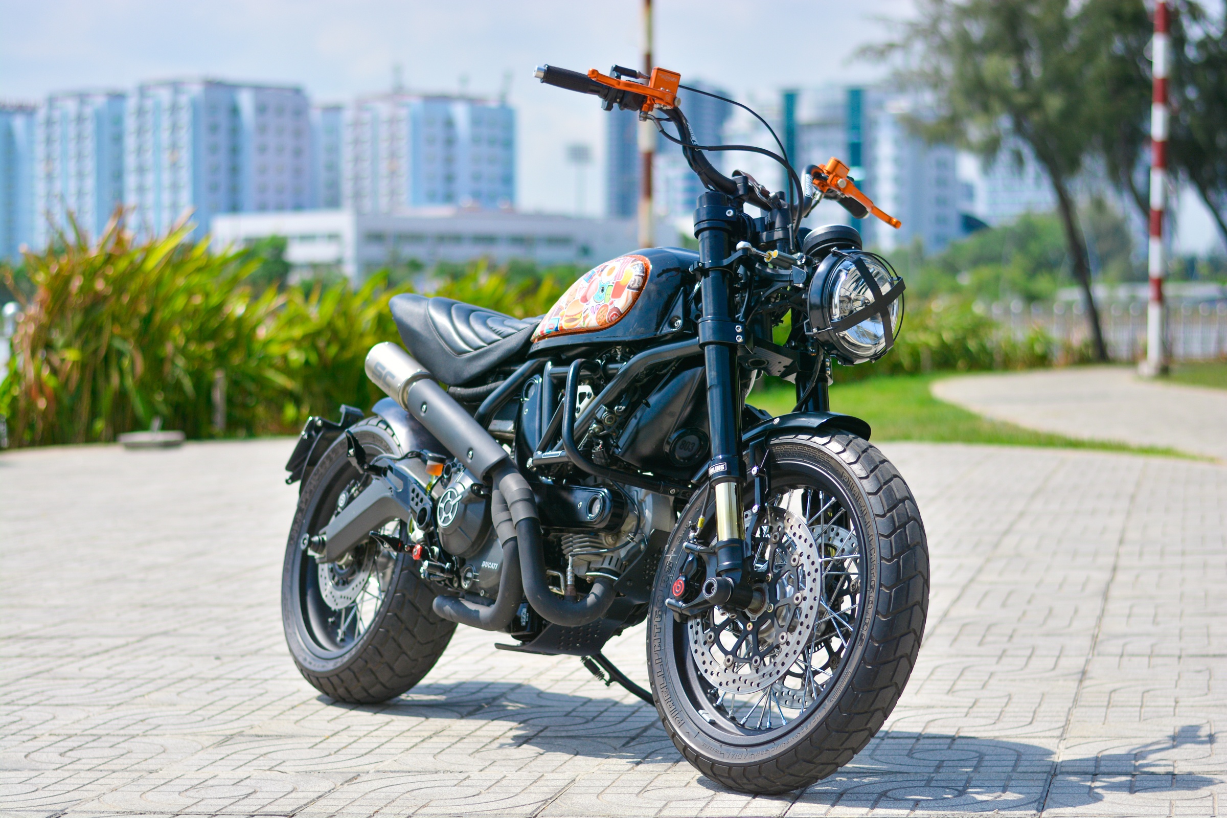 Ducati Scrambler lot xac voi goi do 200 trieu cua dan choi Ha Noi anh 16