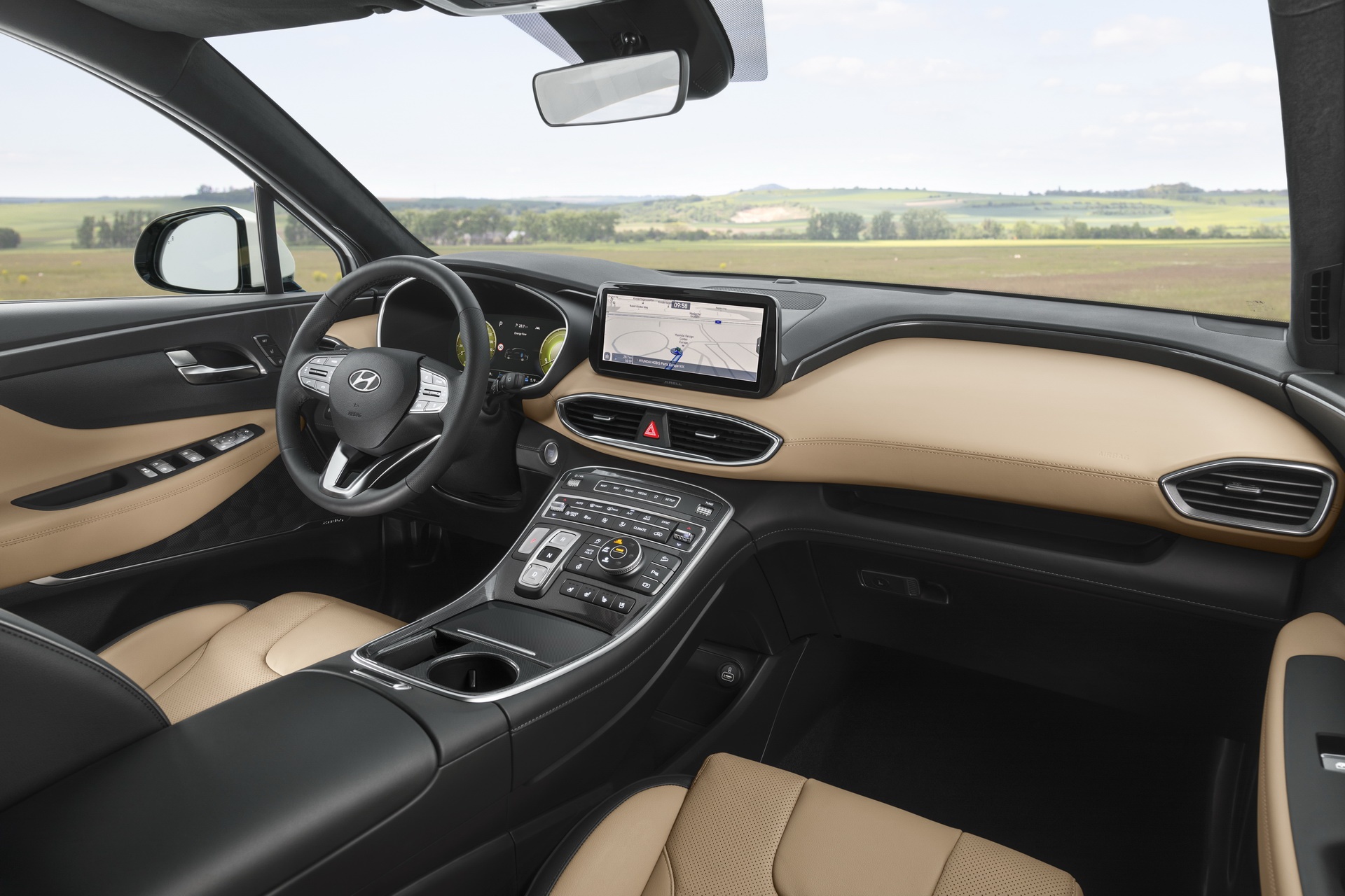 Chi tiet Hyundai Santa Fe 2021 - thay doi ngoai hinh,  can so bien mat anh 5