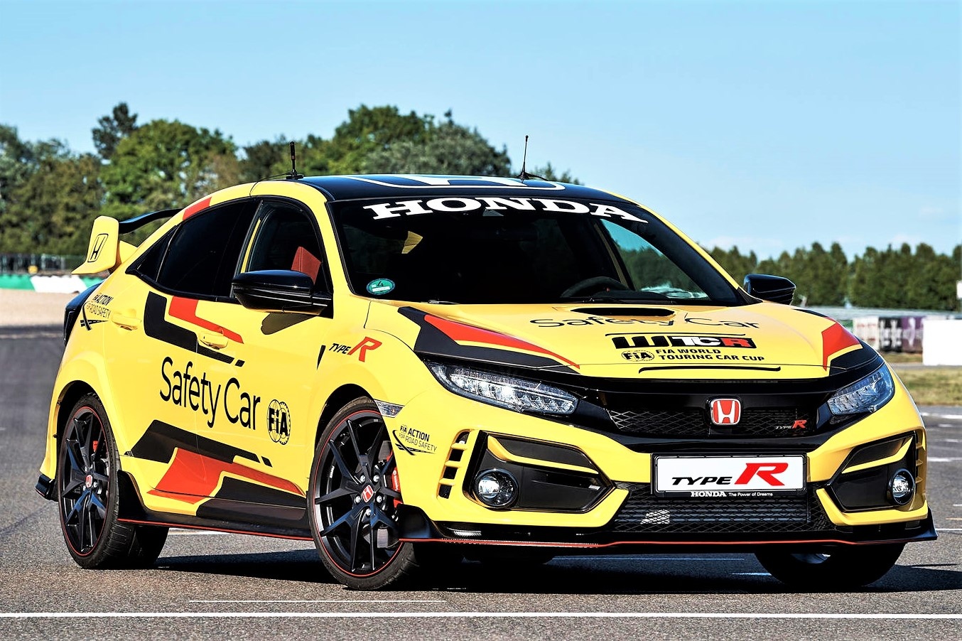 Honda Civic Type R phien ban 'Xe an toan' tren duong dua hinh anh