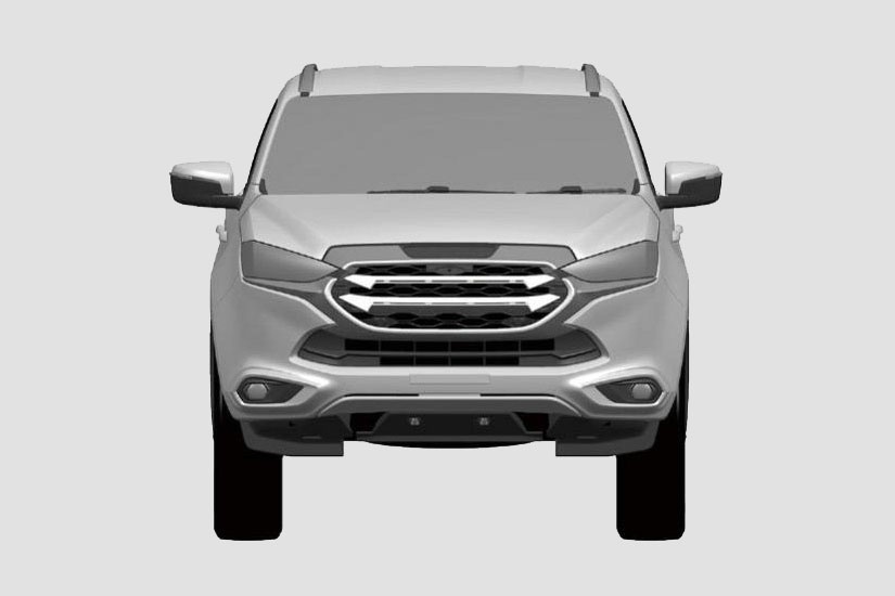 SUV Isuzu mu-X thế hệ mới bị lộ bản vẽ phác thảo ảnh 3 SUV Isuzu mu-X the he moi bi lo ban ve phac thao anh 3