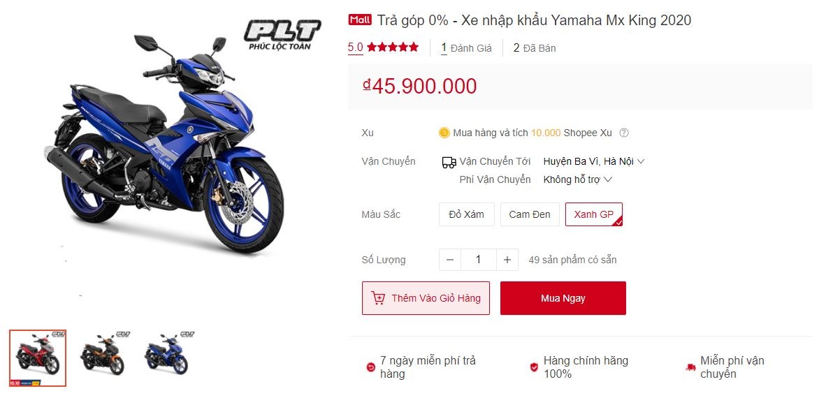 Loan gia ban Yamaha Exciter 150 tai nhieu cua hang anh 3