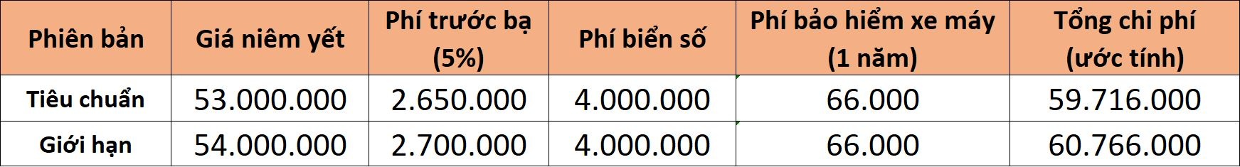 Gia lan banh cac mau xe ga pho bien tai Viet Nam anh 9