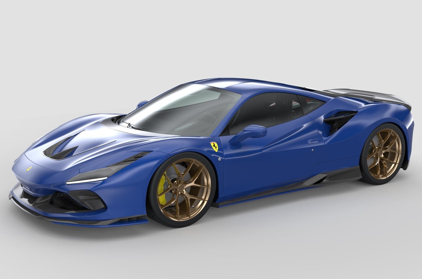 Ferrari F8 Tributo duoc trang bi bo bodykit in 3D hinh anh