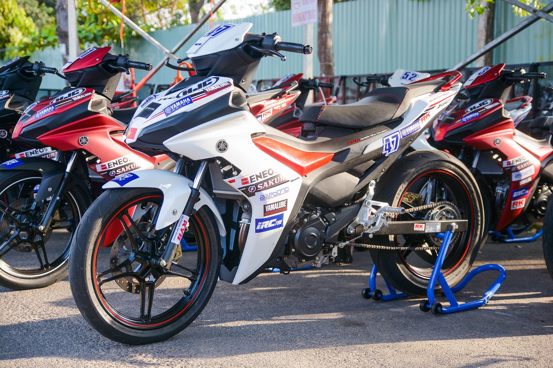 Cận cảnh Yamaha Exciter 155 phiên bản đua tại Việt Nam ảnh 2 Can canh Yamaha Exciter 155 phien ban dua tai Viet Nam anh 2