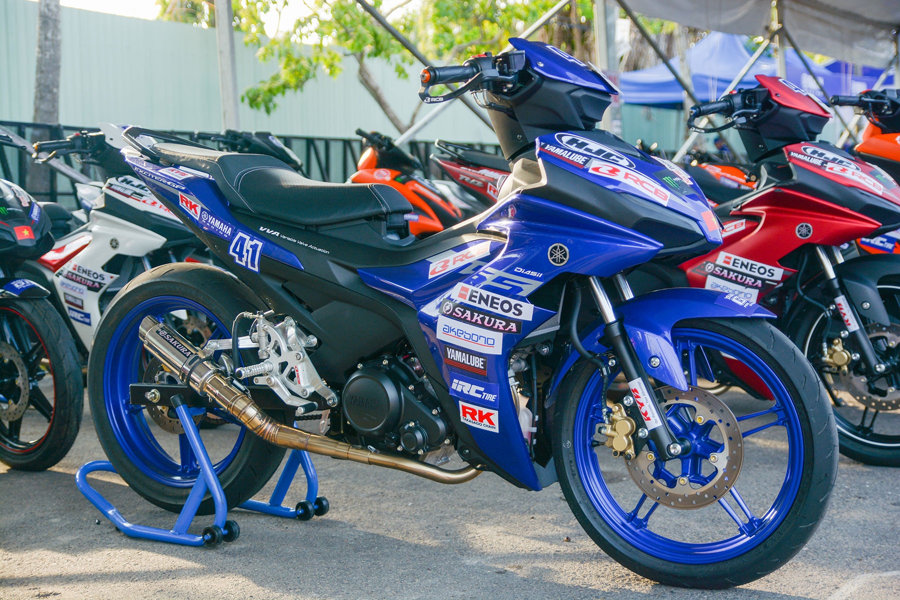 Cận cảnh Yamaha Exciter 155 phiên bản đua tại Việt Nam ảnh 1 Can canh Yamaha Exciter 155 phien ban dua tai Viet Nam anh 1
