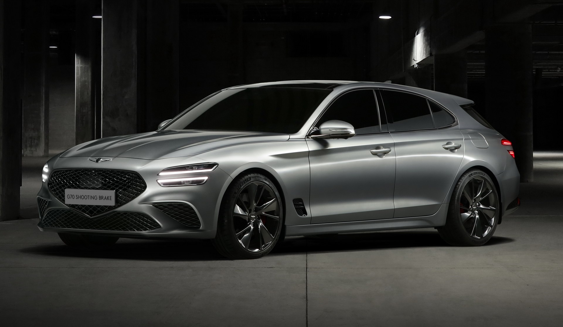 Genesis G70 Shooting Brake lộ diện ảnh 1 Genesis G70 Shooting Brake lo dien anh 1