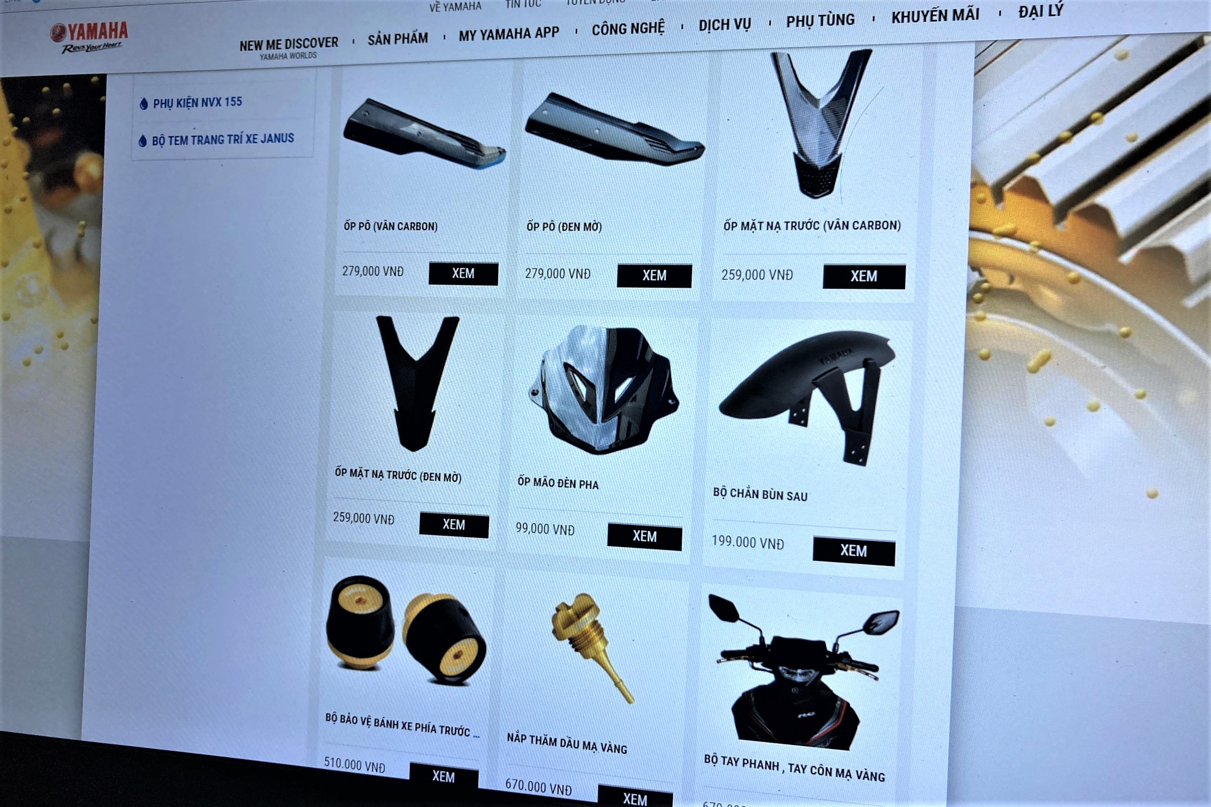 Yamaha mo rong phu kien do cho Exciter 155 anh 1