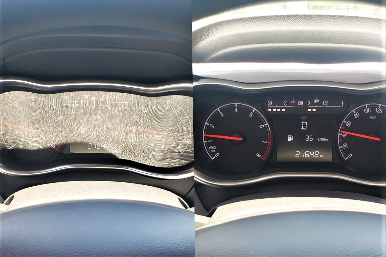 Dung giay A4 chong loa cho dong ho toc do tren VinFast Fadil hinh anh