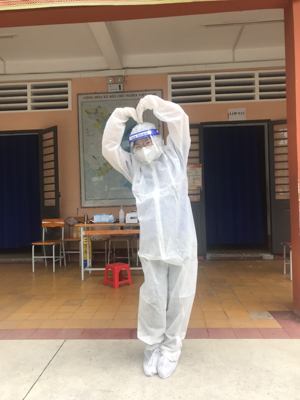 Nu VDV dua xe tham gia chong dich Covid-19 anh 2