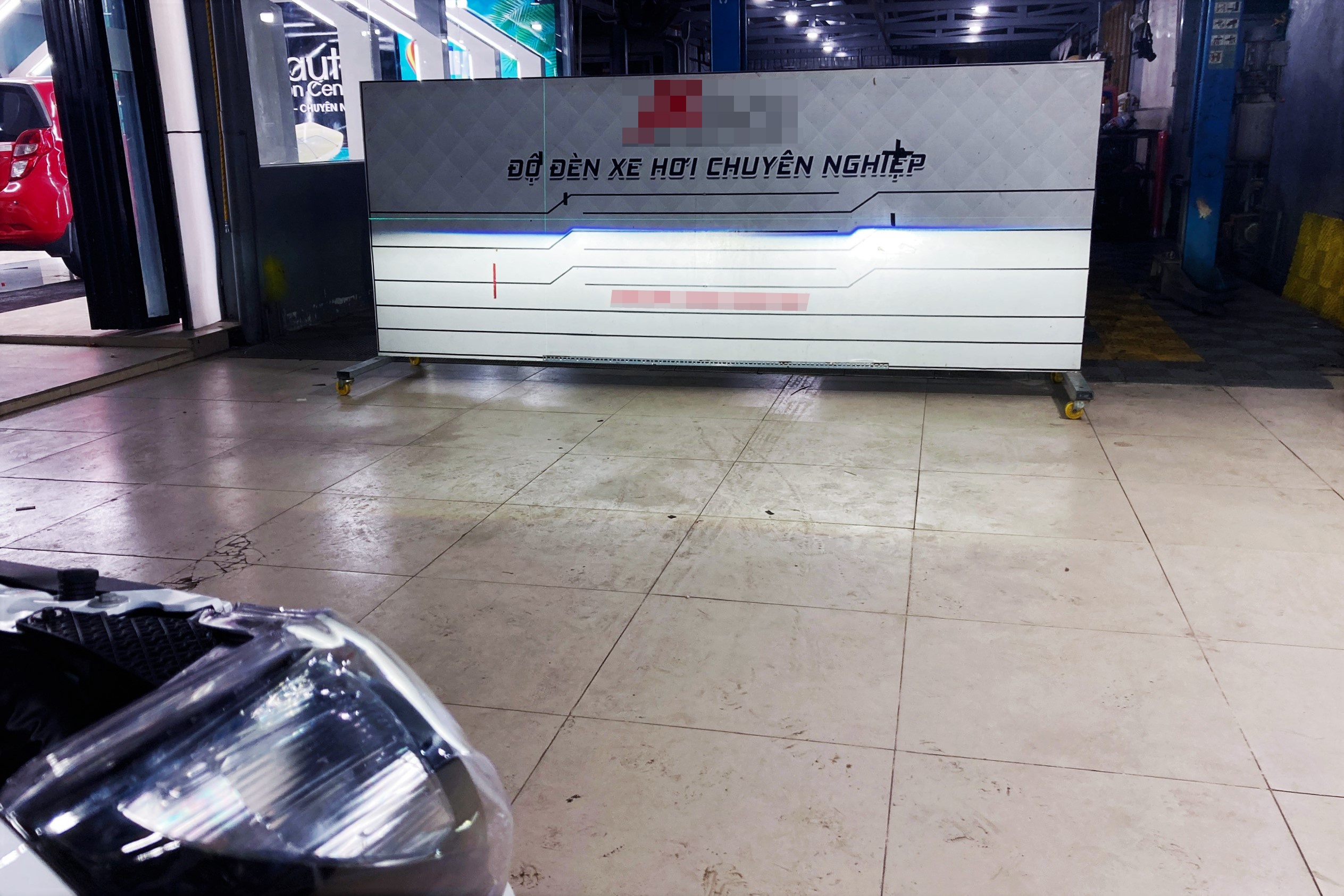 Đăng kiểm ôtô độ đèn ảnh 2 Dang kiem oto do den anh 2