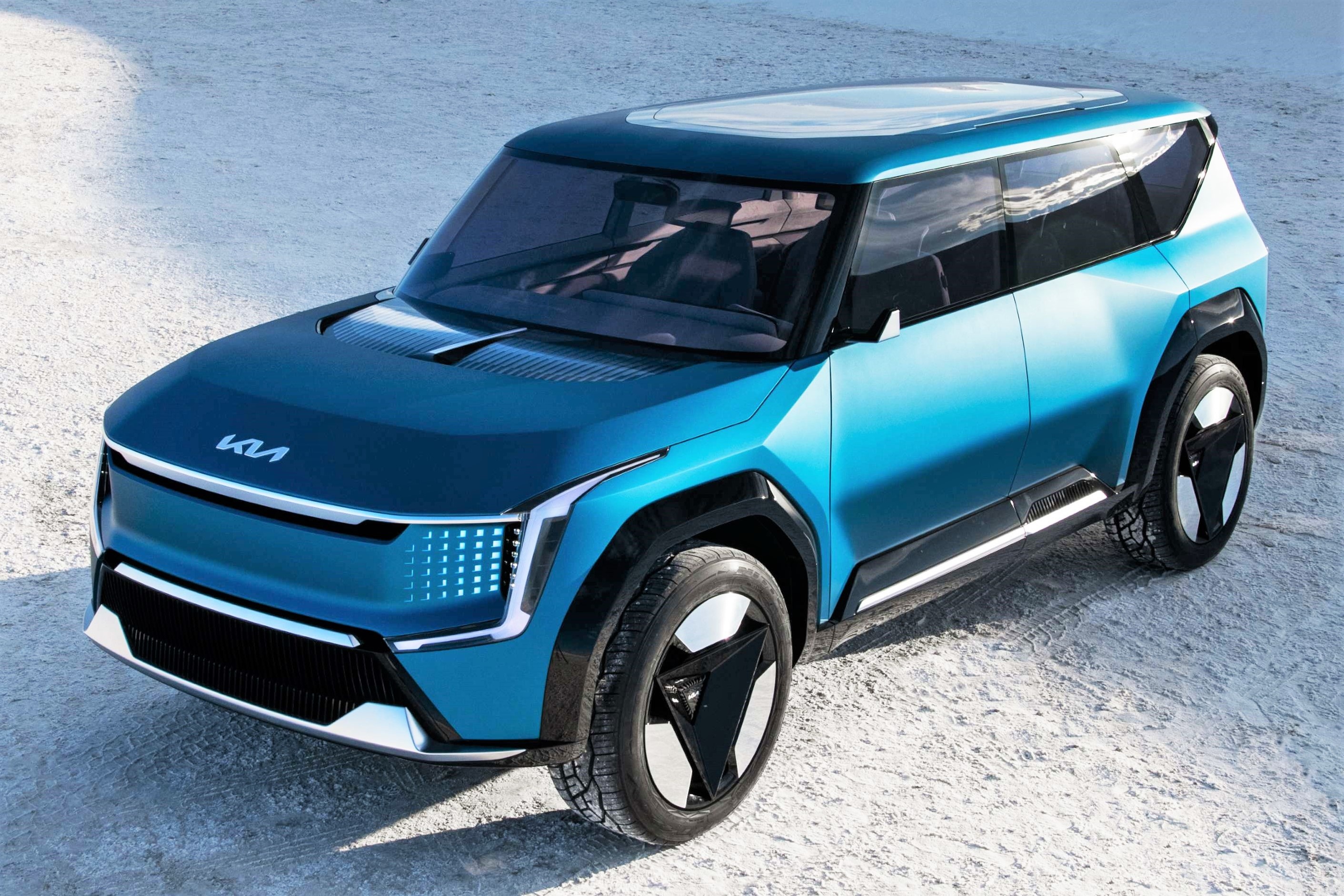 Can canh SUV dien Kia Concept EV9, di chuyen toi da 480 km hinh anh